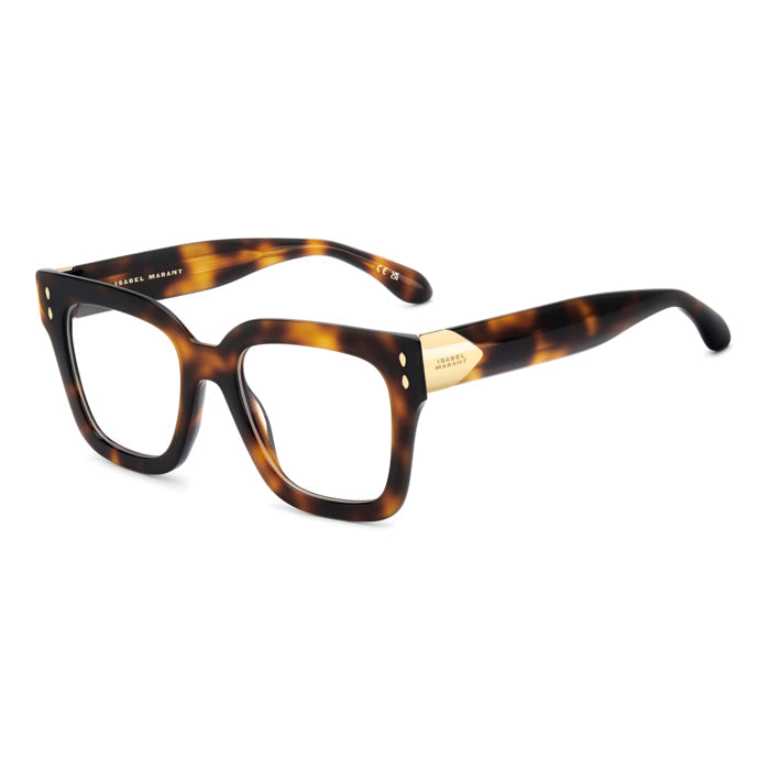 Isabel Marant IM 0228 Havane Or 2IK de trois-quarts - Les Lunettes de Pauline