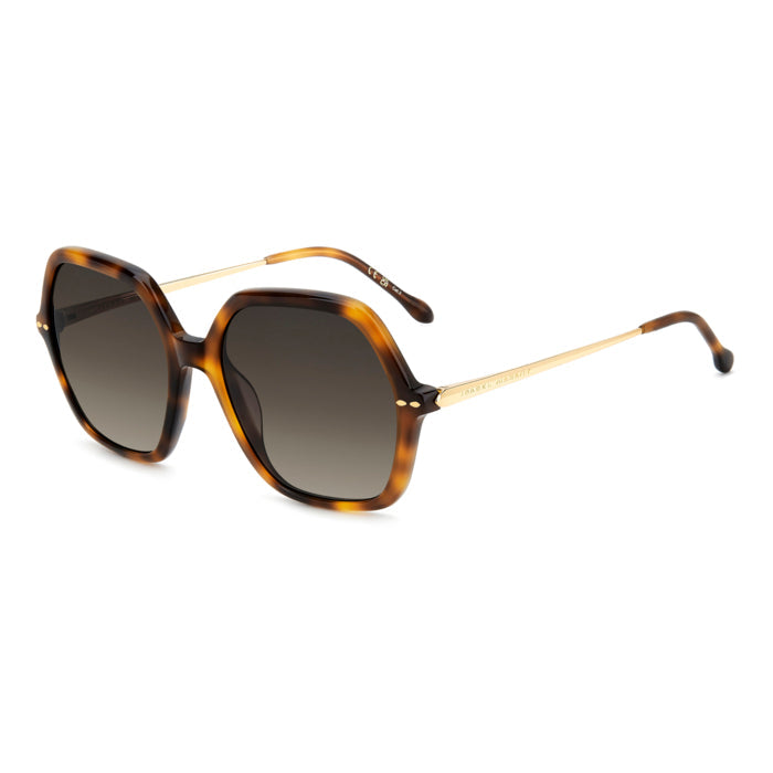 Isabel Marant IM 0206/G/S Écaille Havane 2IK de trois-quarts - Les Lunettes de Pauline