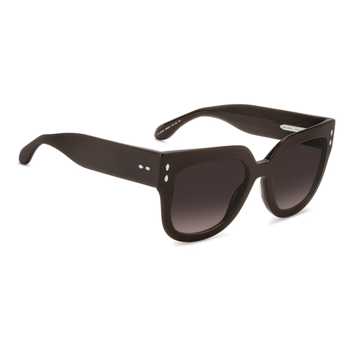 Isabel Marant IM 0225/S Marron Fumé 09Q de trois-quarts opposée - Les Lunettes de Pauline