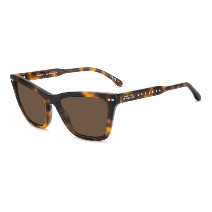 Isabel Marant IM 0255/S Écaille Havane WR9 de trois-quarts - Les Lunettes de Pauline