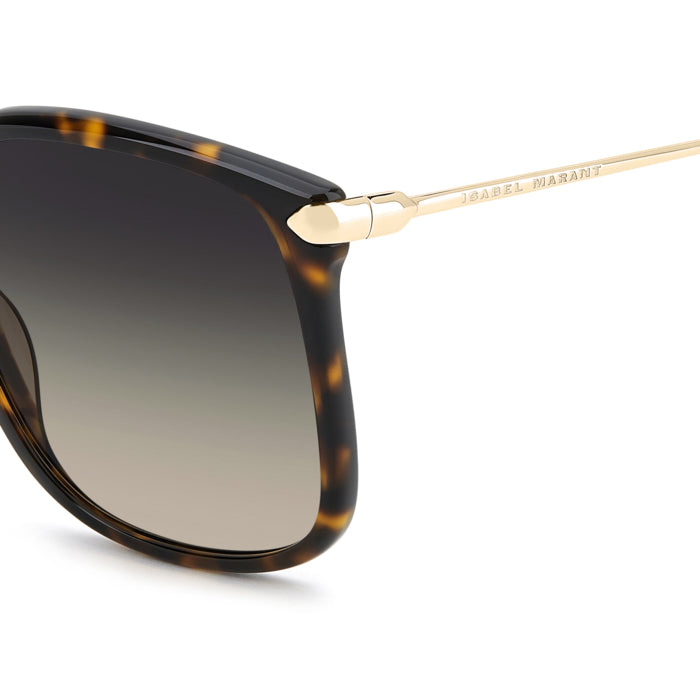 Isabel Marant IM 0278/S Écaille Havane 2IK en détail des branches - Les Lunettes de Pauline