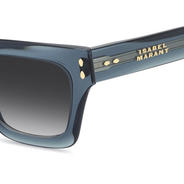 Isabel Marant IM 0251/S Bleu Translucide ZI9 en détail des branches - Les Lunettes de Pauline