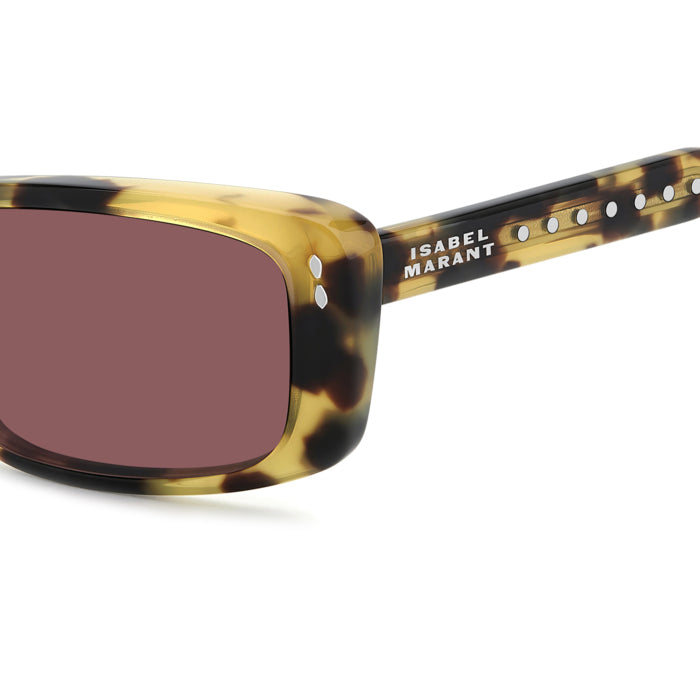 Isabel Marant IM 0243/G/S Écaille Blonde EPZ en détail des branches - Les Lunettes de Pauline
