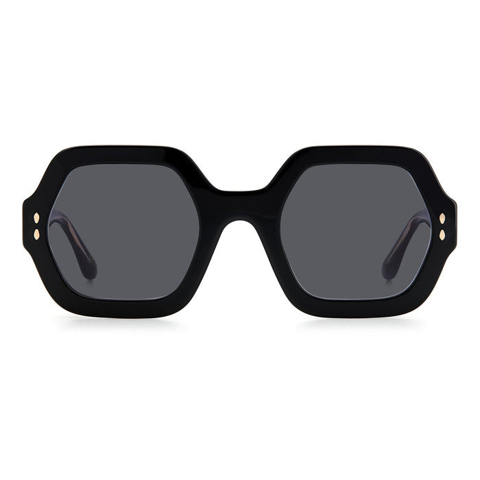 Isabel Marant IM 0004/N/S Noir et Or 2M2 de face - Les Lunettes de Pauline