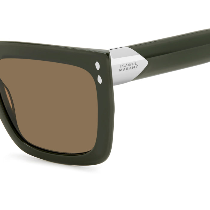 Isabel Marant IM 0213/S Vert Kaki 1ED en détail des branches - Les Lunettes de Pauline