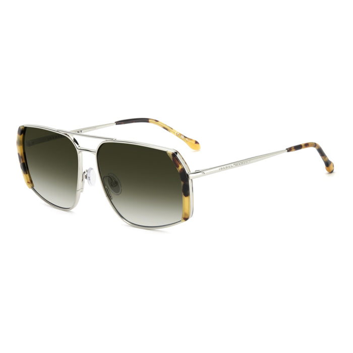 Isabel Marant IM 0261/S Argent et Écaille Blonde HBN de trois-quarts - Les Lunettes de Pauline