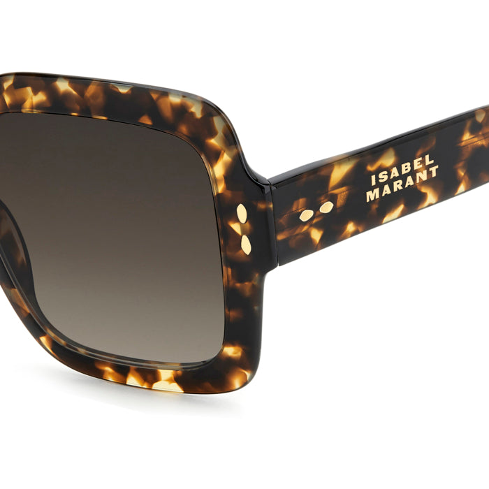Isabel Marant IM 0211/S Écaille Havane 086 en détail des branches - Les Lunettes de Pauline