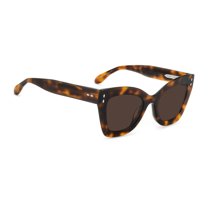 Isabel Marant IM 0050/G/S Écaille Caramel WR9 de trois-quarts opposée - Les Lunettes de Pauline