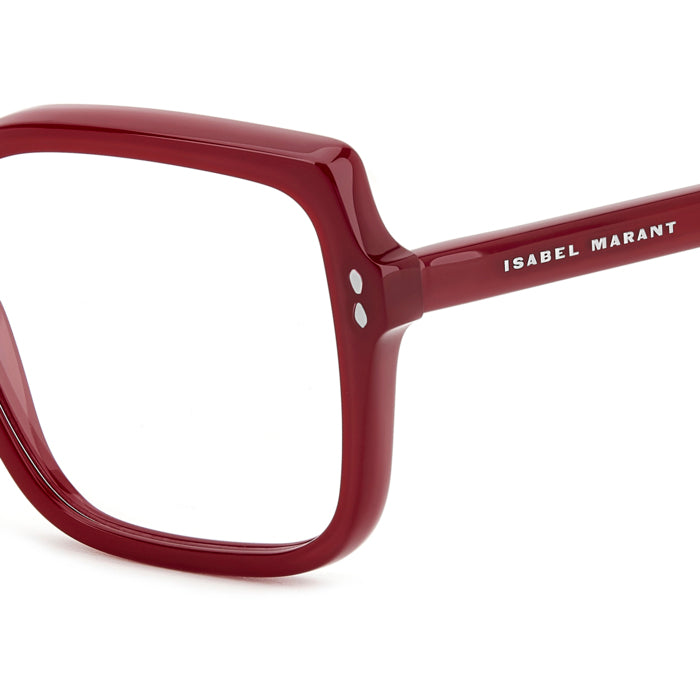 Isabel Marant IM 0196 Bordeaux LHF en détail des branches - Les Lunettes de Pauline