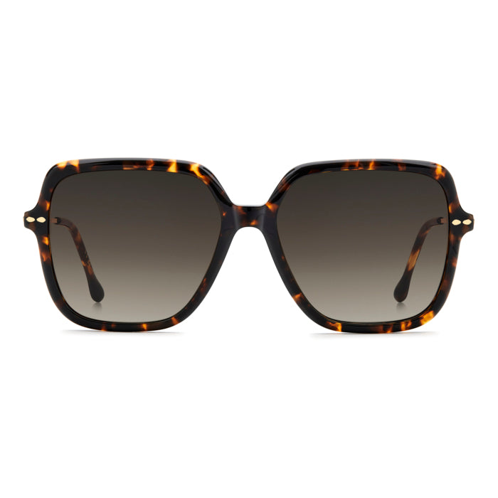 Isabel Marant IM 0229/S Havane Or 2IK de face - Les Lunettes de Pauline