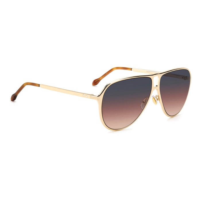 Isabel Marant IM 0219/S Or et Rose Bleuté J5G de trois-quarts opposée - Les Lunettes de Pauline