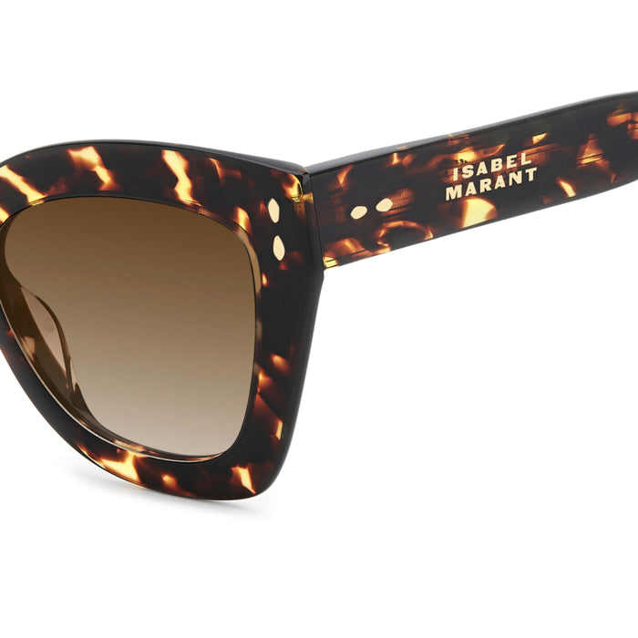 Isabel Marant IM 0050/G/S Écaille Havane 086 en détail des branches - Les Lunettes de Pauline