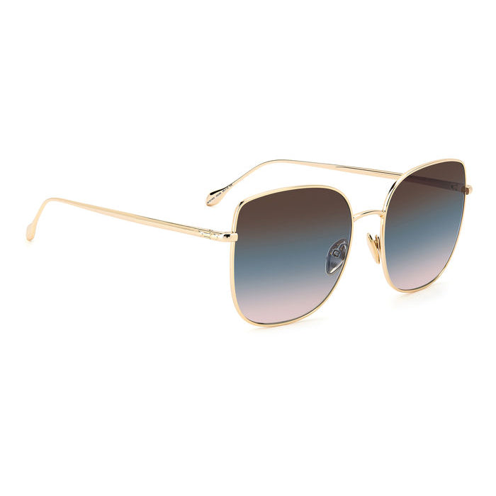 Isabel Marant IM 0014/S Or Bleu J5G de trois-quarts opposée - Les Lunettes de Pauline