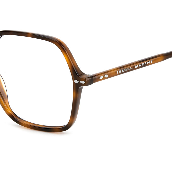 Isabel Marant IM 0150 Écaille Havane WR9 en détail des branches - Les Lunettes de Pauline