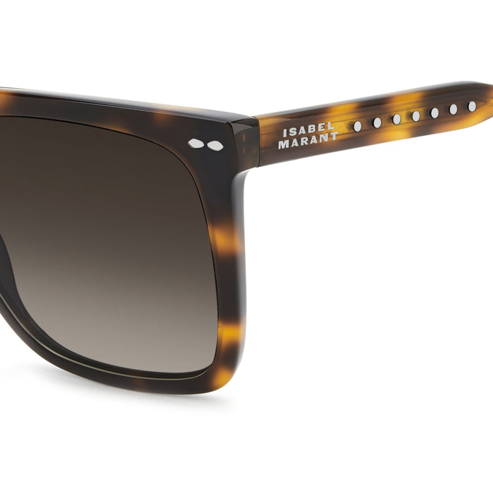 Isabel Marant IM 0256/S Écaille Havane WR9 en détail des branches - Les Lunettes de Pauline