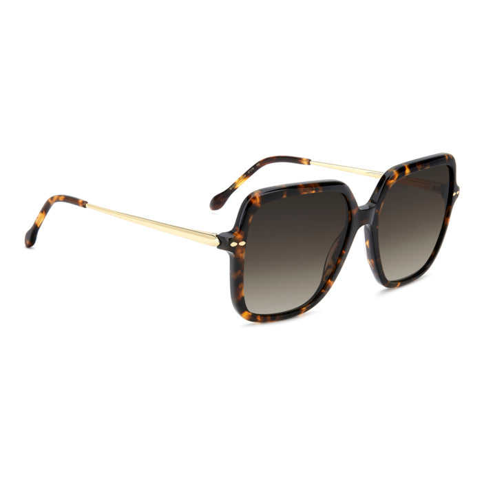 Isabel Marant IM 0229/S Havane Or 2IK de trois-quarts opposée - Les Lunettes de Pauline