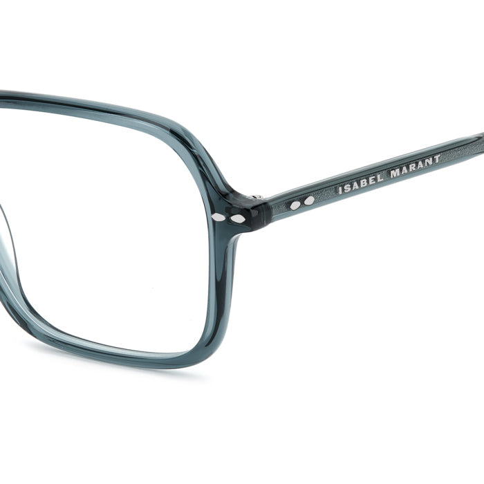 Isabel Marant IM 0233 Bleu Canard ZI9 en détail des branches - Les Lunettes de Pauline