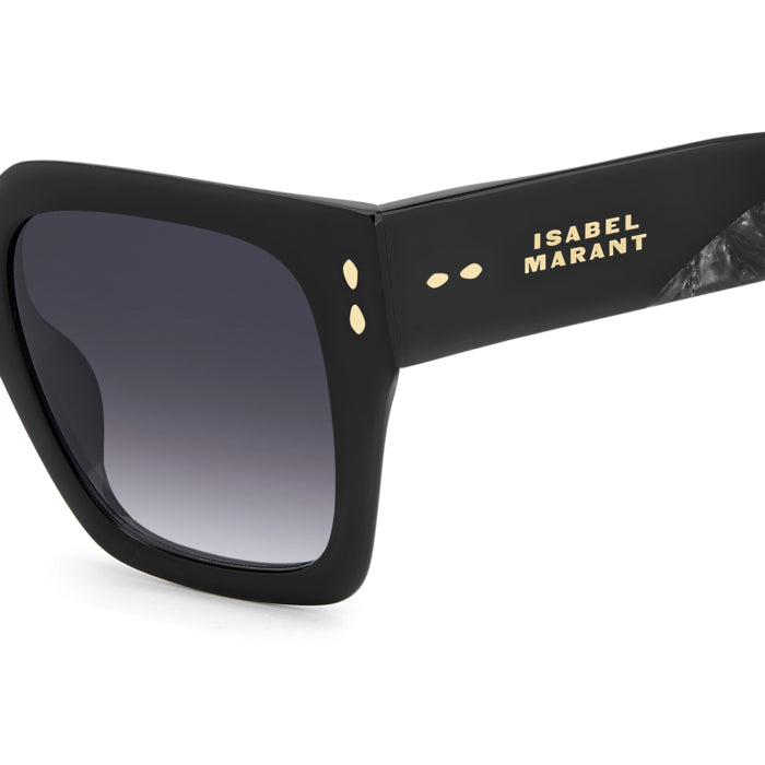 Isabel Marant IM 0287/G/S Noir et Gris XHZ en détail des branches - Les Lunettes de Pauline