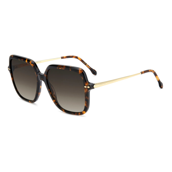 Isabel Marant IM 0229/S Havane Or 2IK de trois-quarts - Les Lunettes de Pauline