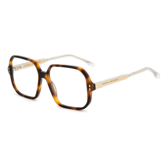 Isabel Marant IM 0168 Havane Or LVL de trois-quarts - Les Lunettes de Pauline