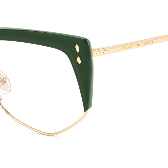 Isabel Marant IM 0161 Vert et Or PEF en détail des branches - Les Lunettes de Pauline
