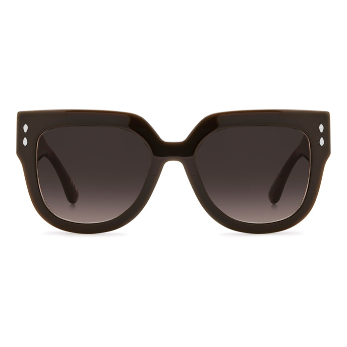 Isabel Marant IM 0225/S Marron Fumé 09Q de face - Les Lunettes de Pauline