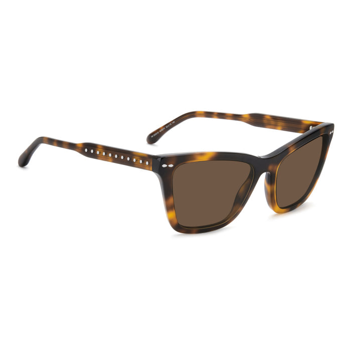 Isabel Marant IM 0255/S Écaille Havane WR9 de trois-quarts opposée - Les Lunettes de Pauline