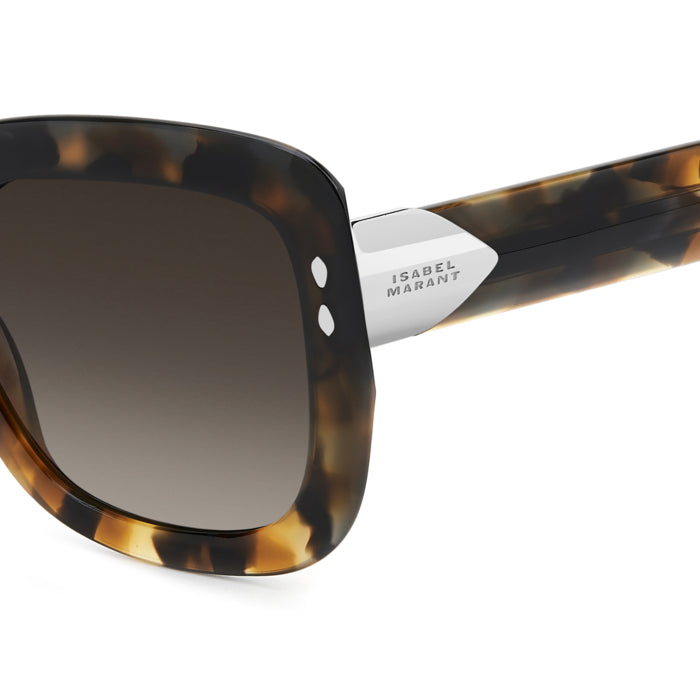 Isabel Marant IM 0247/S Écaille Havane OHO en détail des branches - Les Lunettes de Pauline