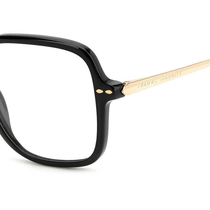 Isabel Marant IM 0203 Noir Or 2M2 en détail des branches - Les Lunettes de Pauline
