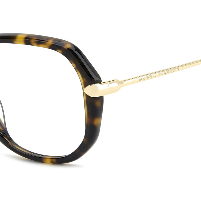 Isabel Marant IM 0279 Havane Or 2IK en détail des branches - Les Lunettes de Pauline