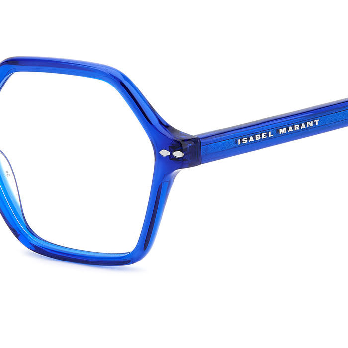 Isabel Marant IM 0115 Bleu Électrique PJP en détail des branches - Les Lunettes de Pauline