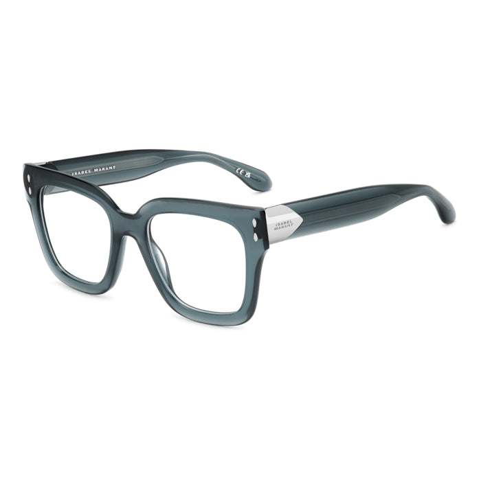Isabel Marant IM 0228 Bleu Pétrole Translucide ZI9 de trois-quarts - Les Lunettes de Pauline