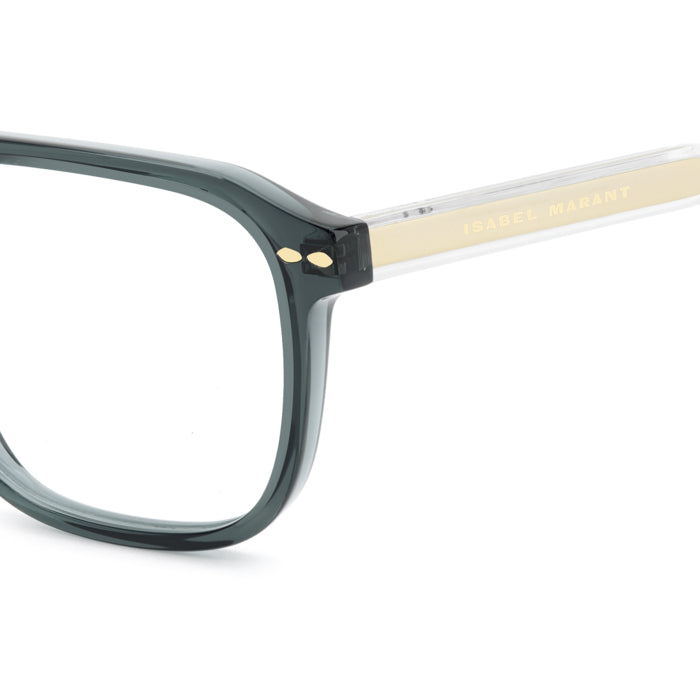Isabel Marant IM 0232 Bleu Canard ZI9 en détail des branches - Les Lunettes de Pauline