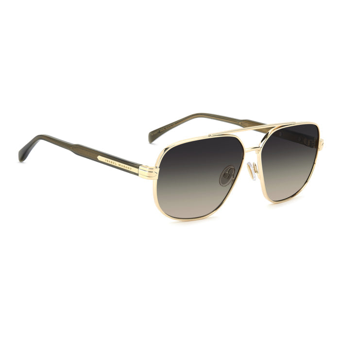 Isabel Marant IM 0281/S Or et Kaki 000 de trois-quarts opposée - Les Lunettes de Pauline