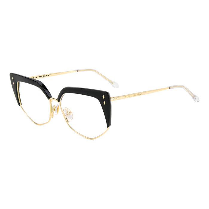 Isabel Marant IM 0161 Noir et Or 2M2 de trois-quarts - Les Lunettes de Pauline
