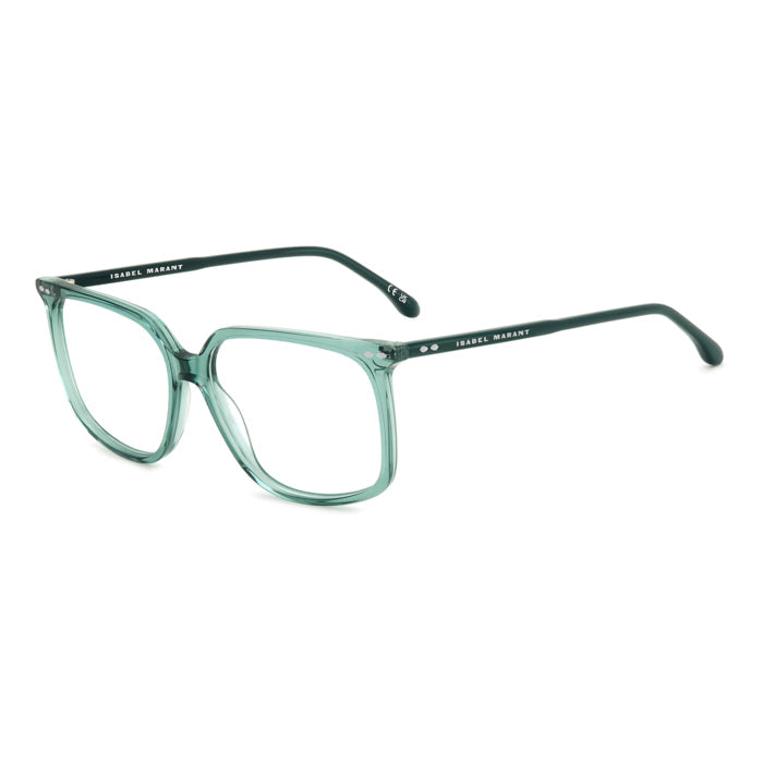 Isabel Marant IM 0202 Vert d'Eau Translucide 1ED de trois-quarts - Les Lunettes de Pauline