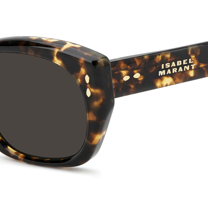 Isabel Marant IM 0238/S Écaille Havane 086 en détail des branches - Les Lunettes de Pauline