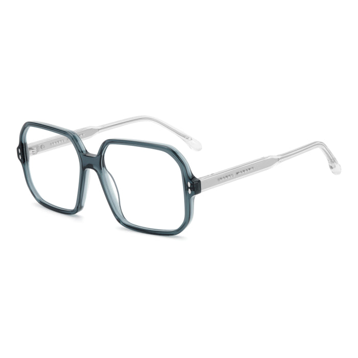 Isabel Marant IM 0168 Bleu Pétrole ZI9 de trois-quarts - Les Lunettes de Pauline