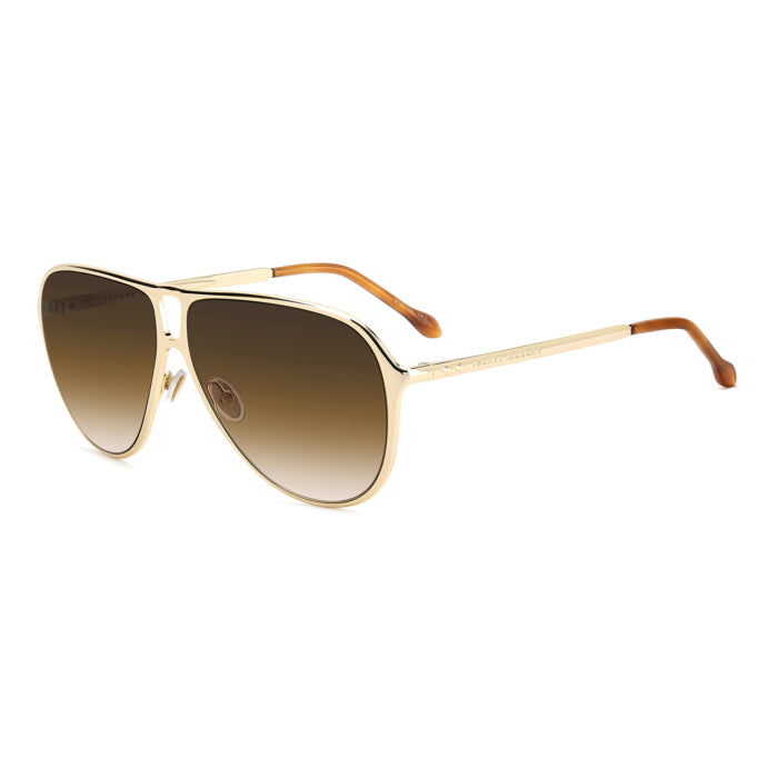 Isabel Marant IM 0219/S Or et Marron 01Q de trois-quarts - Les Lunettes de Pauline