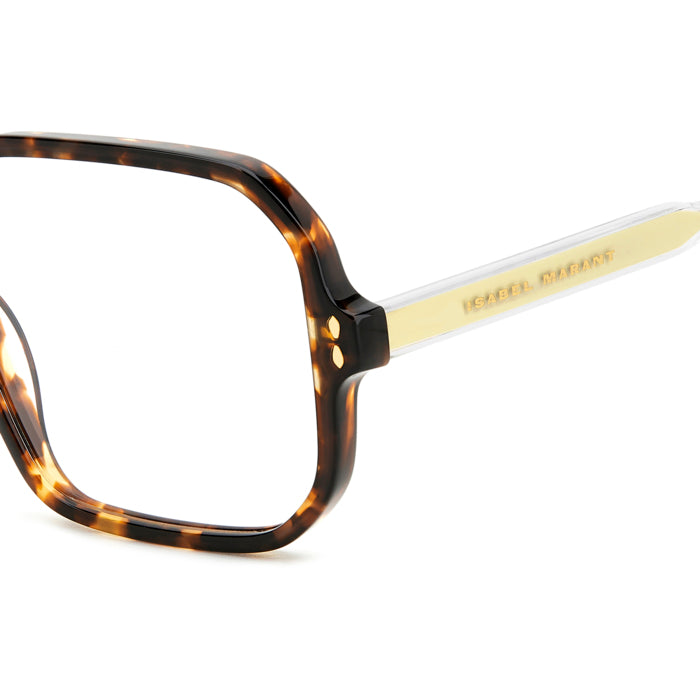 Isabel Marant IM 0168 Havane Marron 086 en détail des branches - Les Lunettes de Pauline