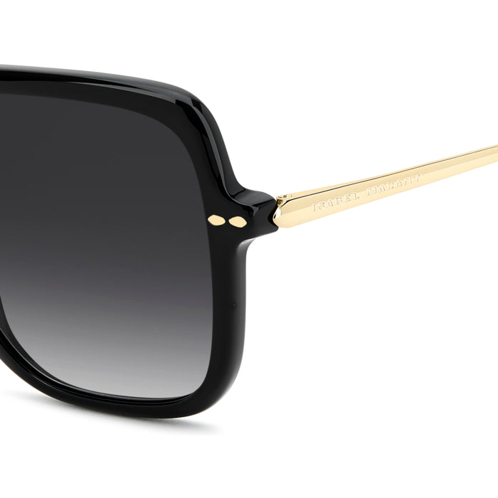 Isabel Marant IM 0229/S Noir Or 2M2 en détail des branches - Les Lunettes de Pauline