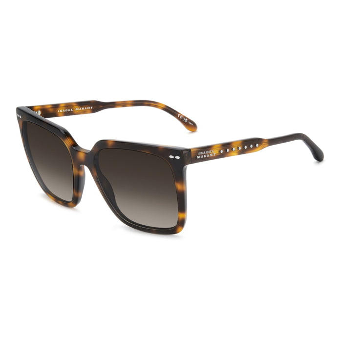 Isabel Marant IM 0256/S Écaille Havane WR9 de trois-quarts - Les Lunettes de Pauline