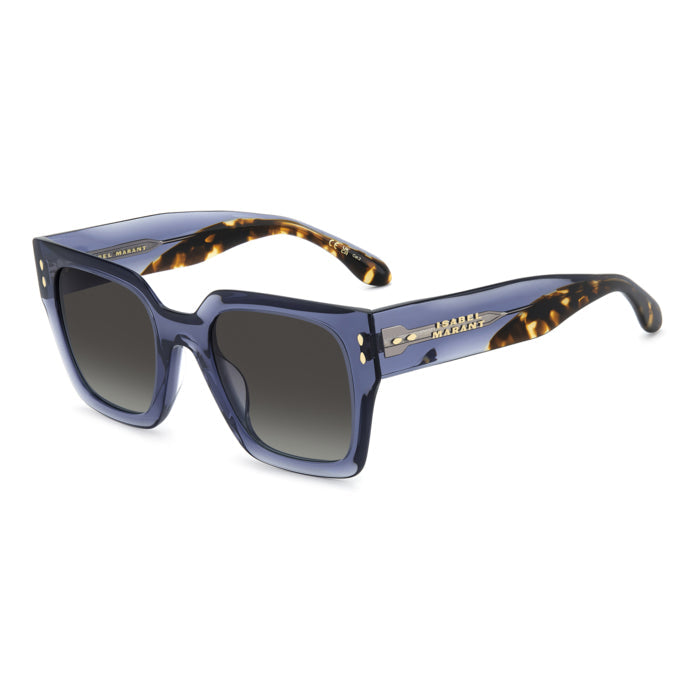 Isabel Marant IM 0287/G/S Bleu et Écaille JBW de trois-quarts - Les Lunettes de Pauline