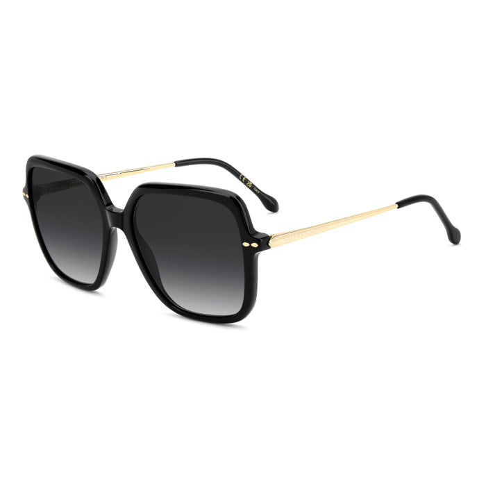 Isabel Marant IM 0229/S Noir Or 2M2 de trois-quarts - Les Lunettes de Pauline