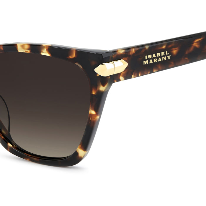 Isabel Marant IM 0271/G/S Écaille Havane 086 en détail des branches - Les Lunettes de Pauline