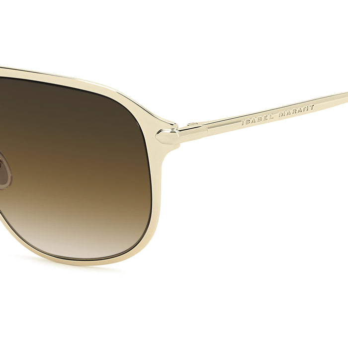 Isabel Marant IM 0268/S Or et Écaille J5G en détail des branches - Les Lunettes de Pauline