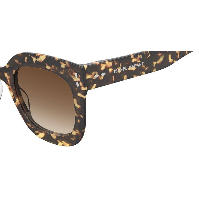 Isabel Marant IM 0002/N/S Écaille Havane 086 en détail des branches - Les Lunettes de Pauline
