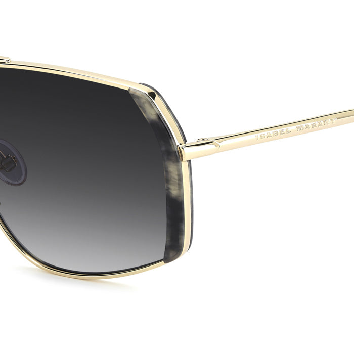 Isabel Marant IM 0261/S Or et Corne 8GX en détail des branches - Les Lunettes de Pauline