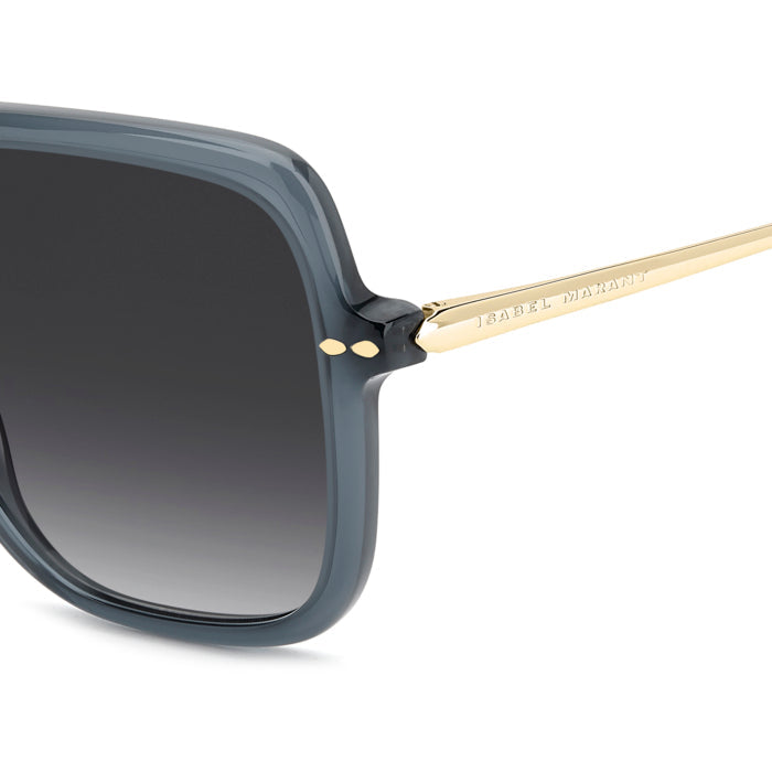 Isabel Marant IM 0229/S Bleu Or 5F6 en détail des branches - Les Lunettes de Pauline