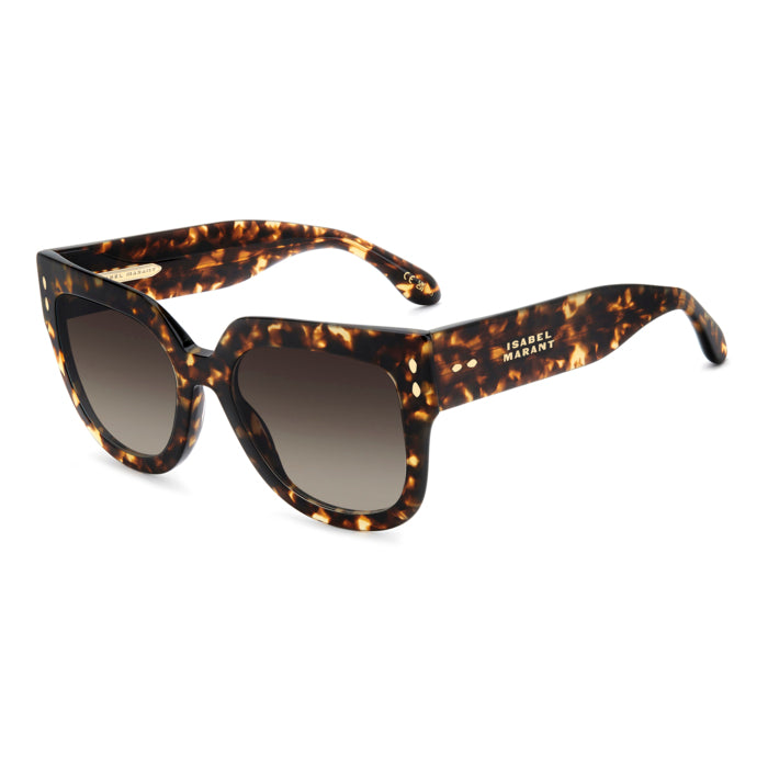 Isabel Marant IM 0225/S Écaille Havane 086 de trois-quarts - Les Lunettes de Pauline